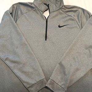 Nike Gray Quarter-zip Pullover Sweatshirt